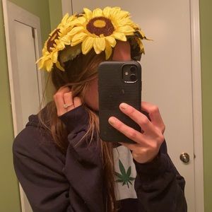 Handmade sunflower crown